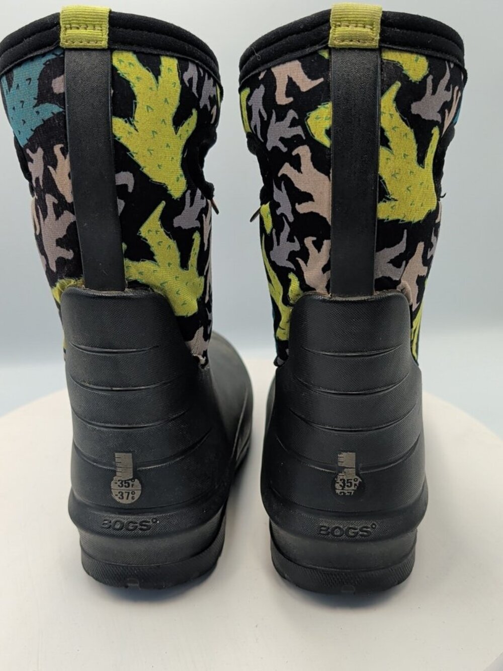 Bogs Kids Classic Insulated Waterproof Boots Bigfoot Yellow Green Youth Us 2 - Picture 5 of 11